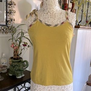 Authentic Burberry mustard yellow tank top